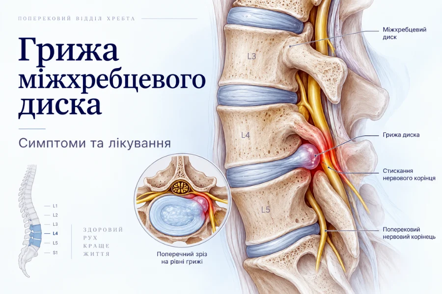 Грижа міжхребцевого диска - симптоми та лікування | Doc Life 4 Gryzha Mizhhrebczevogo Dyska Kyyiv 01