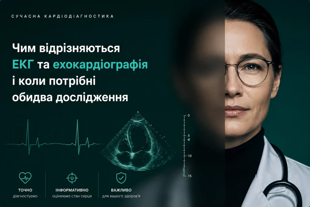 Чим відрізняються ЕКГ та ехокардіографія і коли потрібні обидва дослідження 10 5 Екг Та Ехокардіографія