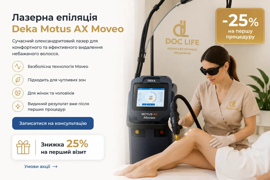 Знижка 25% на лазерну епіляцію при першому сеансі з Олександритовим лазером 5 Lazerna Epilyacziya Akcziya 25 25 Akcziya