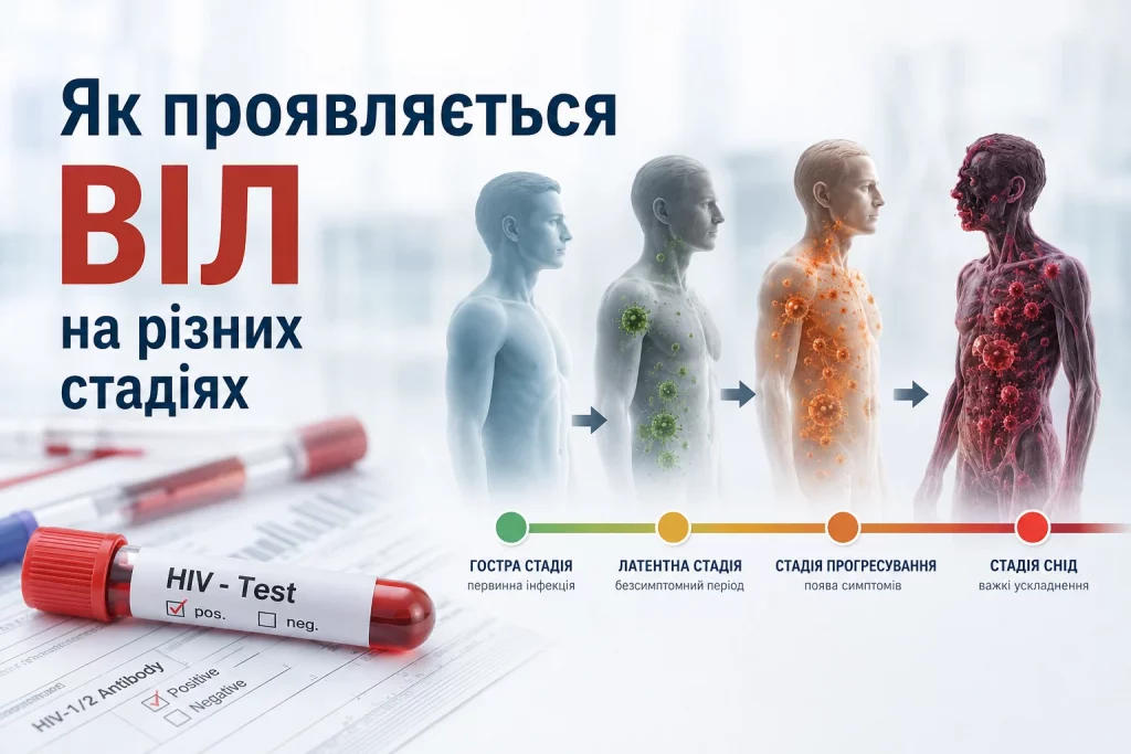 Як проявляється ВІЛ на різних стадіях 10 1 Проявляється Віл На Різних Стадіях