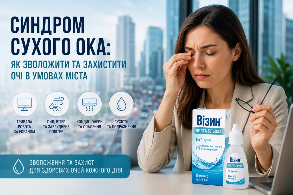 Синдром сухого ока: зволоження та захист очей у сучасному місті 11 Синдром Сухого Ока